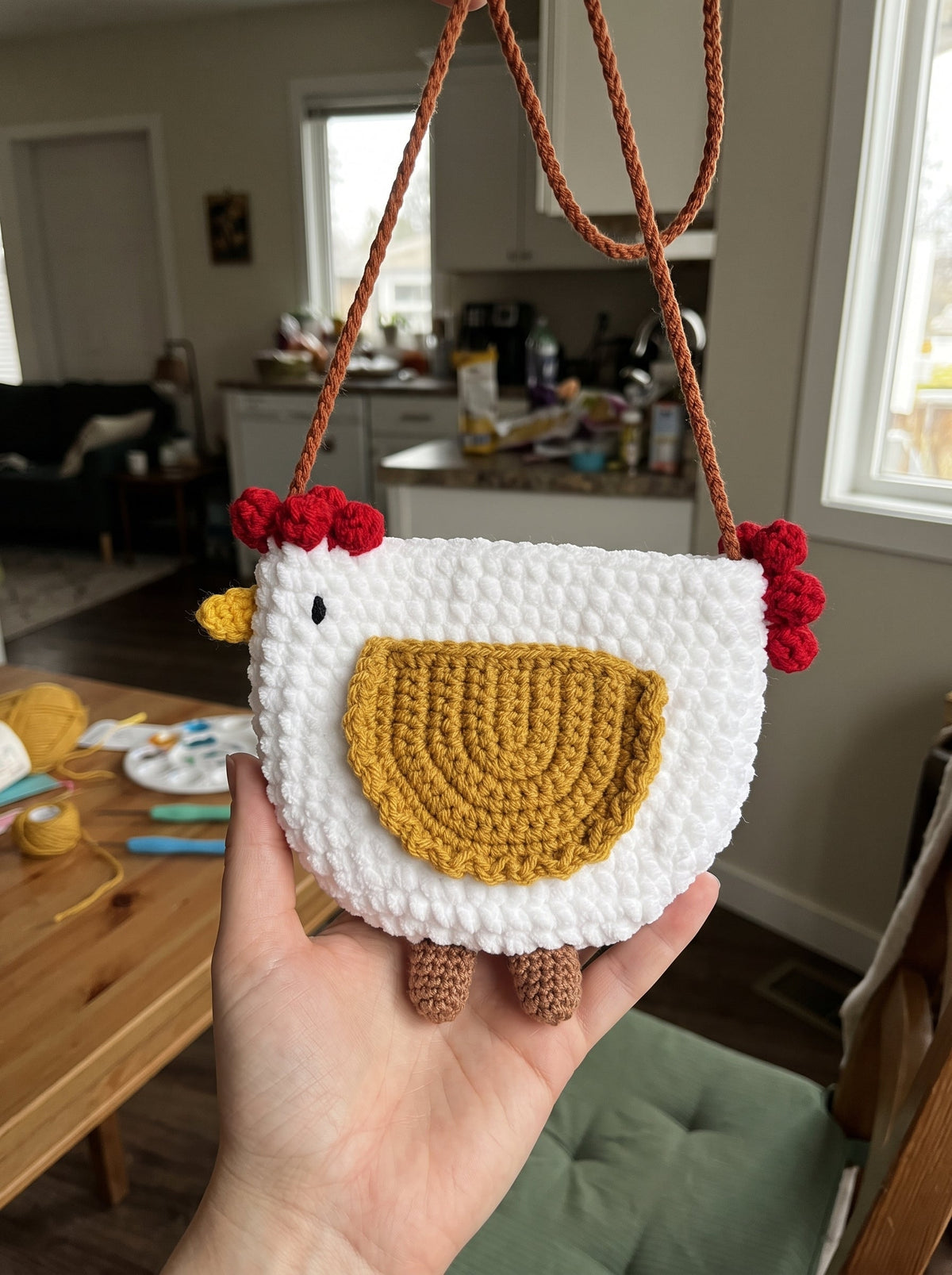 Little Hen Bag Crochet Pattern — Chicken Crossbody Purse