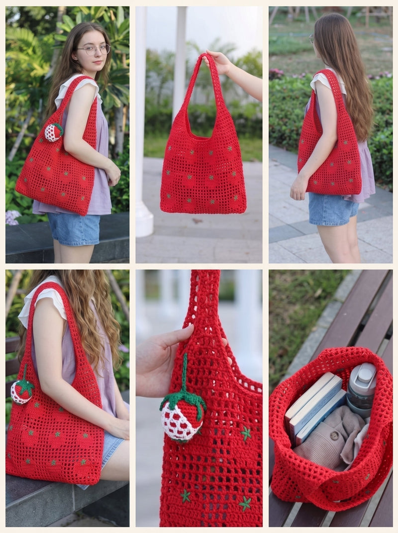 To-Ma-Tote Crochet Pattern — Tomato Mesh Market Bag