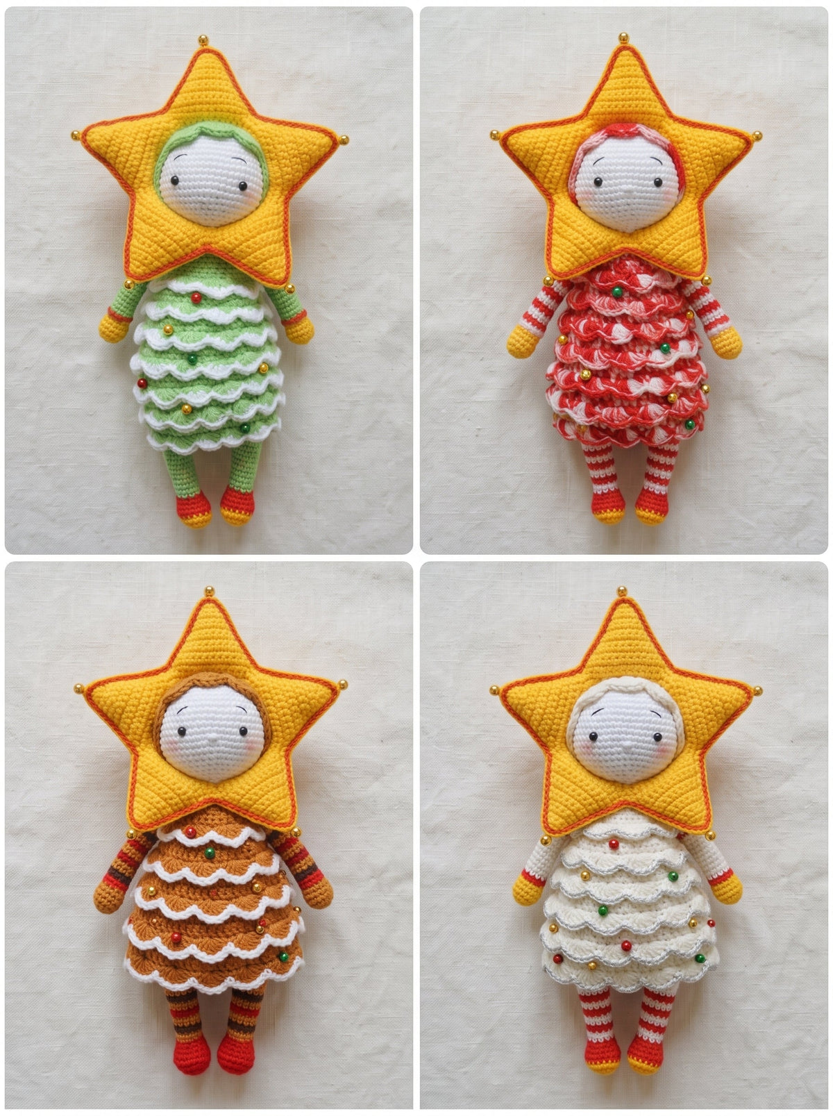 Christmas Tree Star Doll Crochet Pattern