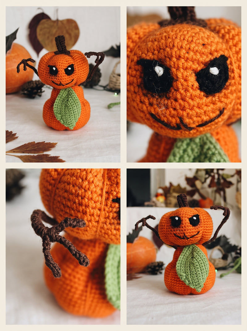 Tibi the Pumpkin Monster Crochet Pattern — Halloween Amigurumi