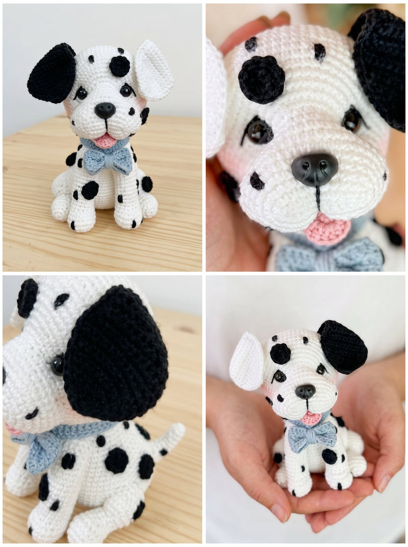 Dalmatian Puppy Amigurumi Crochet Pattern